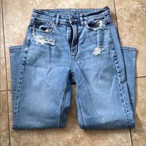 American Eagle Outfitters Light Blue Distressed Jeans